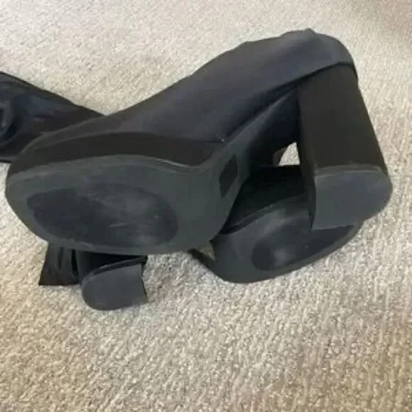 Free People Highest Rise Platform Boot Pants Boots w/ Attached Leggings US 10 - Picture 12 of 14